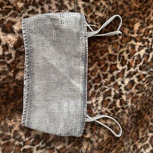 Zara Gray Textured Tank Top